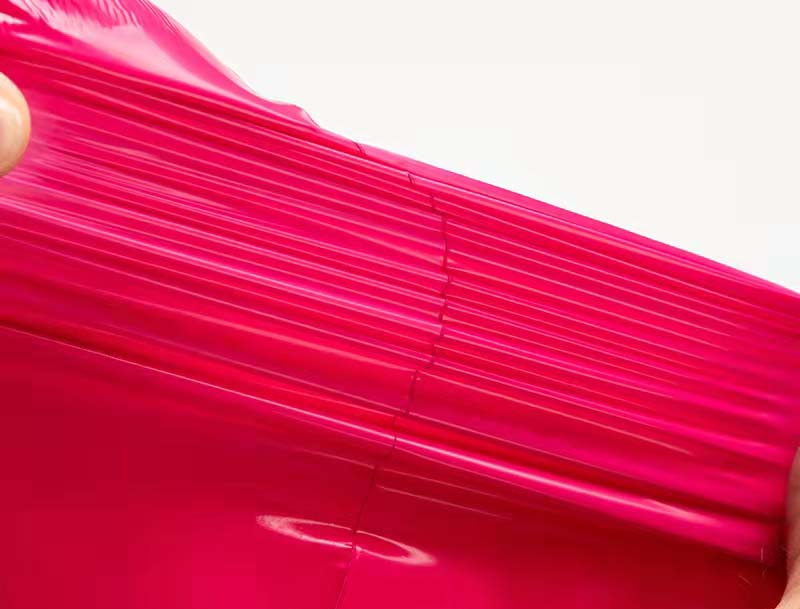 麦盖提玫红色快递袋-05