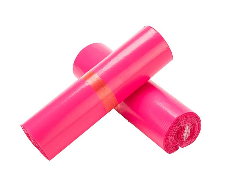 麦盖提玫红色快递袋-02